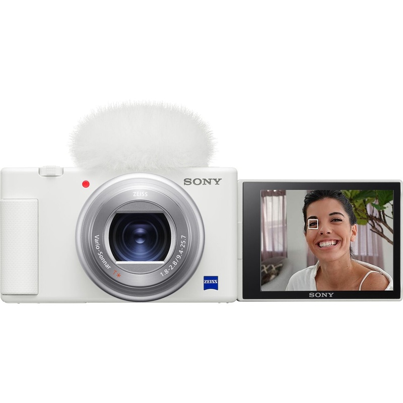 Sony ZV-1 Compact Digital Vlogging 4K Camera for Content Creators DCZV1/W (Open Box)