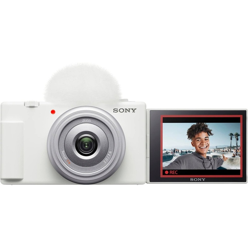 Sony ZV-1F Vlog Camera for Content Creators and Vloggers, White (Open Box)