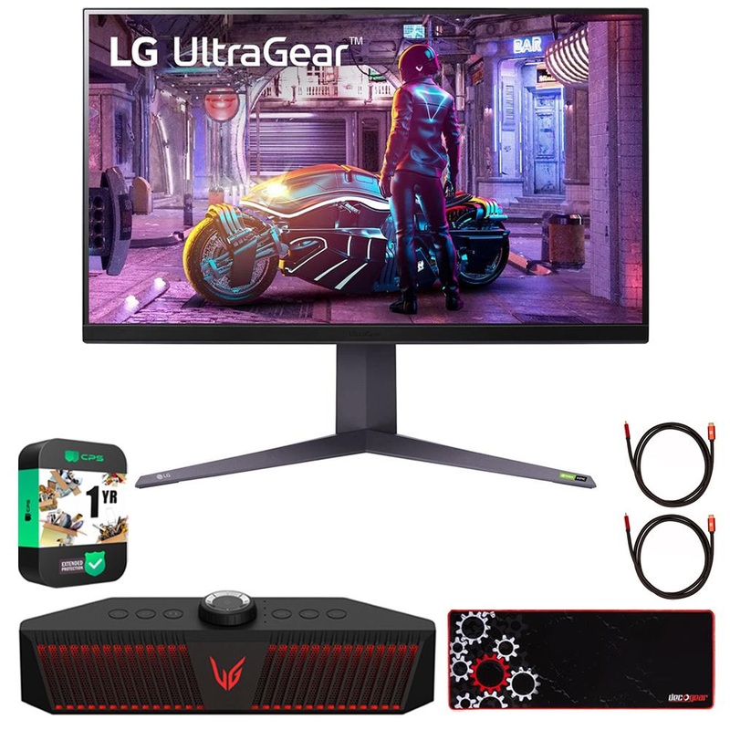 LG 32" UltraGear QHD Nano IPS 1ms 240Hz PC Monitor w/ LG GP9 Speaker Bundle