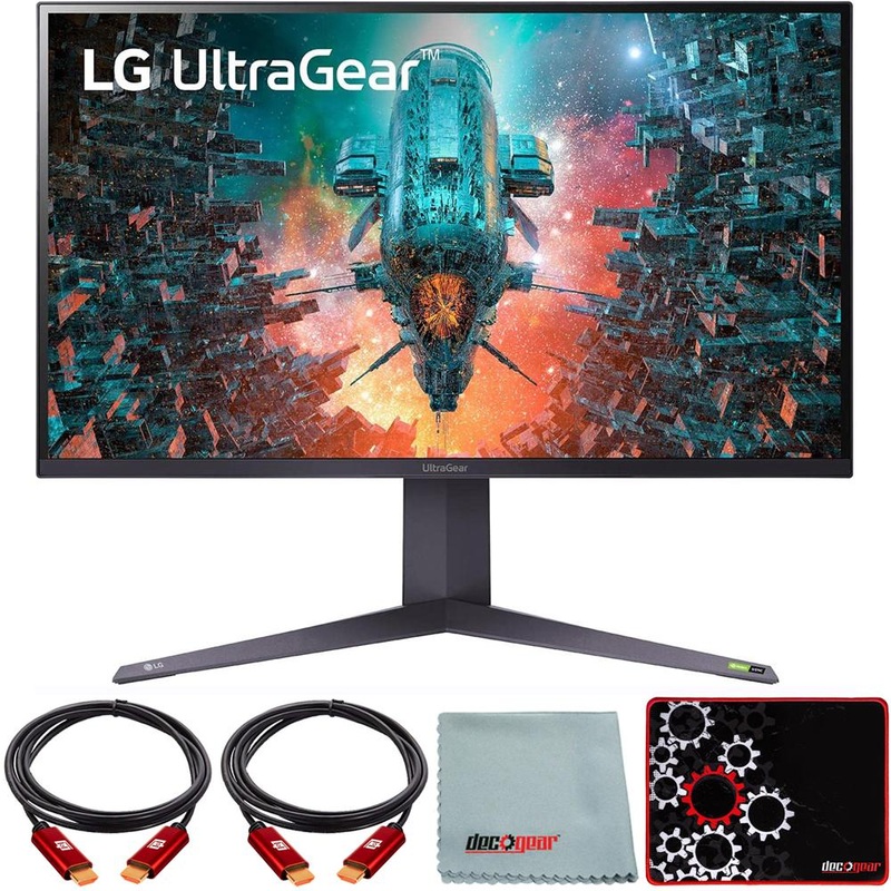 LG 32" UltraGear UHD 4K Nano IPS with ATW Monitor w/ G-SYNC 2 + Mouse Pad Bundle