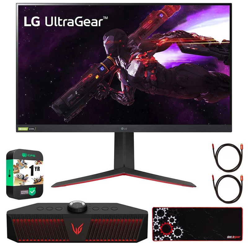 LG 32GP850-B 32" UltraGear QHD Nano IPS HDR Monitor w/ LG GP9 Speaker Bundle