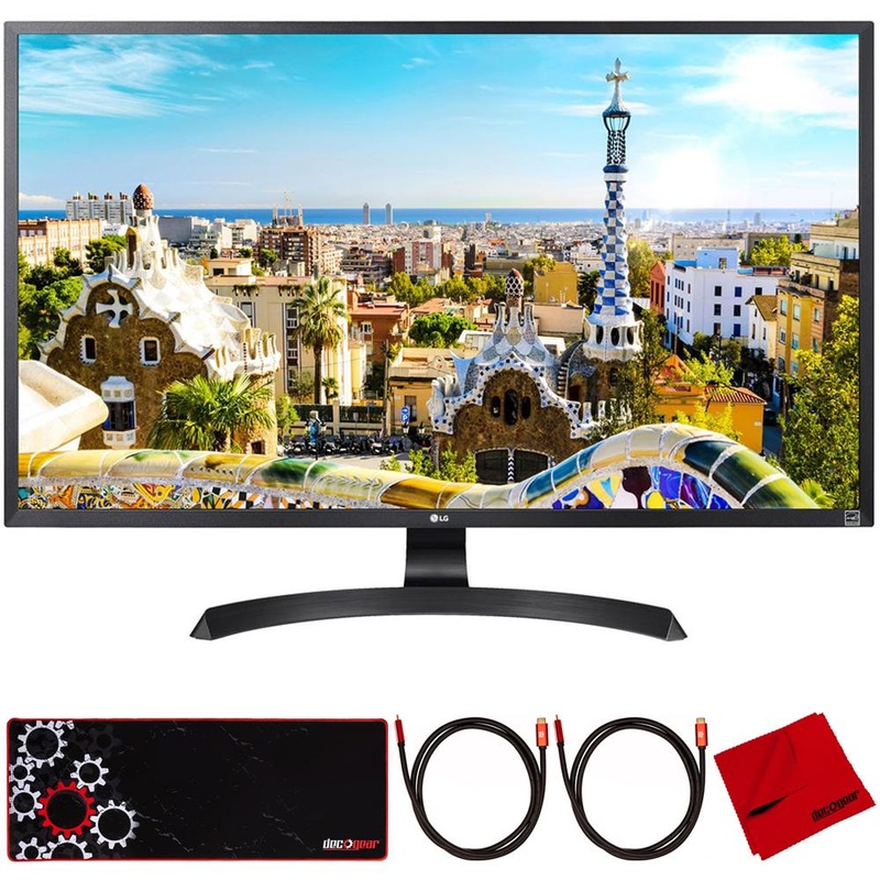LG 32UD60B 32" Class 4K UHD LED PC Monitor 3840 x 2160 w/ Accessories Bundle
