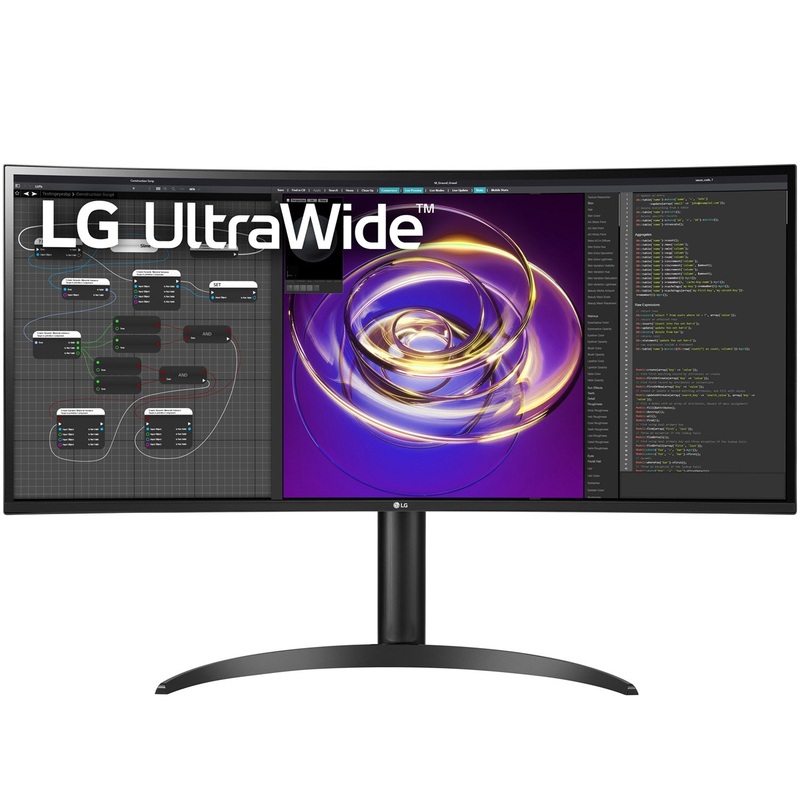 LG 34" Curved 21:9 UltraWide QHD IPS Display PC Monitor (34WP85C-B) - Refurbished