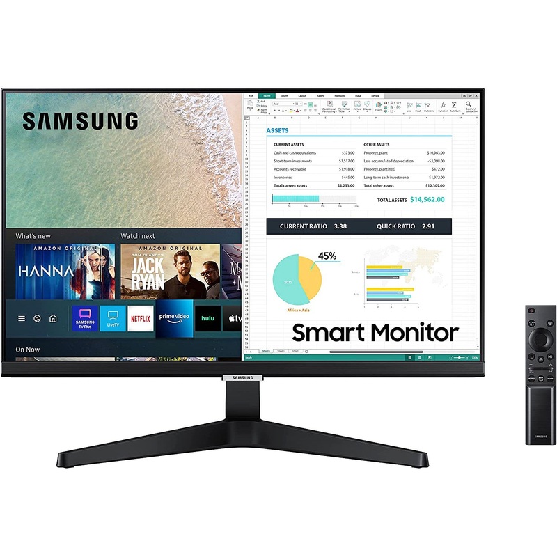 Samsung 24" M5 FHD 1080p Smart PC Monitor and Steaming TV (LS24AM506NNXZA) - Refurbished