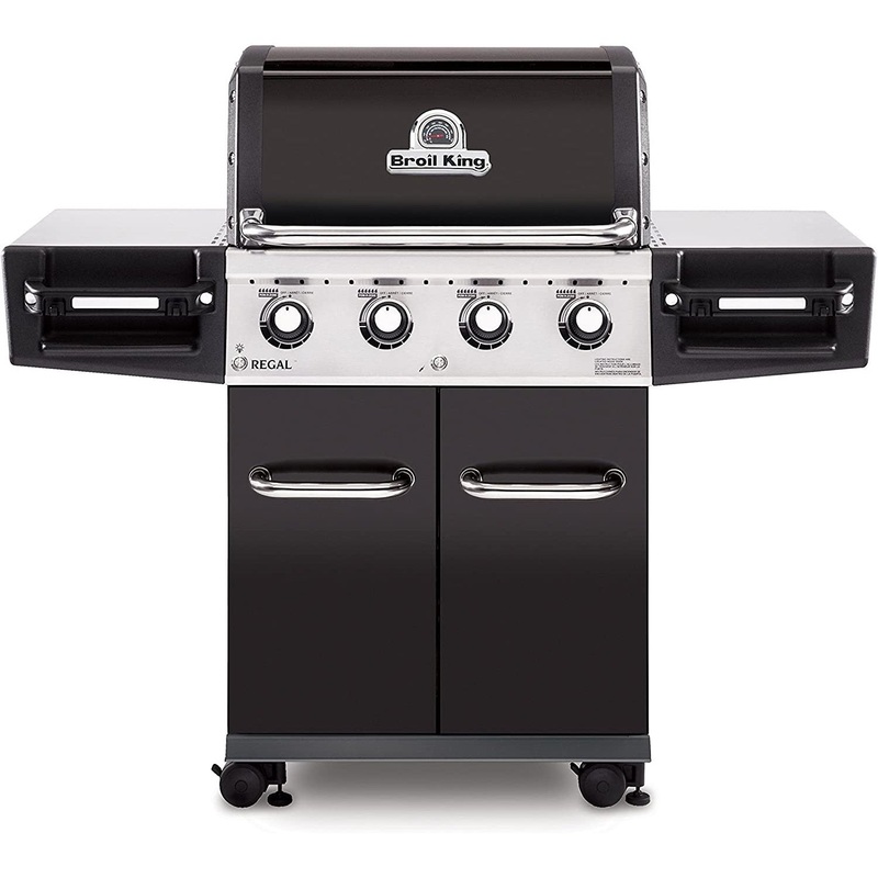 Broil King Regal 420 Pro Four-Burner Natural Gas Grill - Black Porcelain