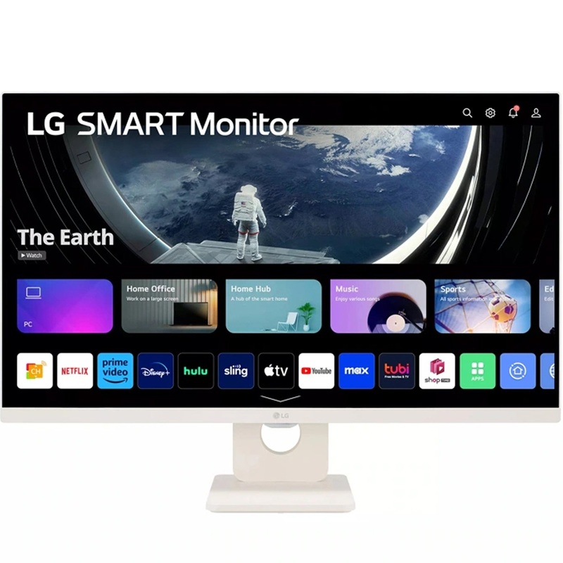 LG 27" FHD IPS Smart Monitor with webOS (27SR50F-W) - Refurbished