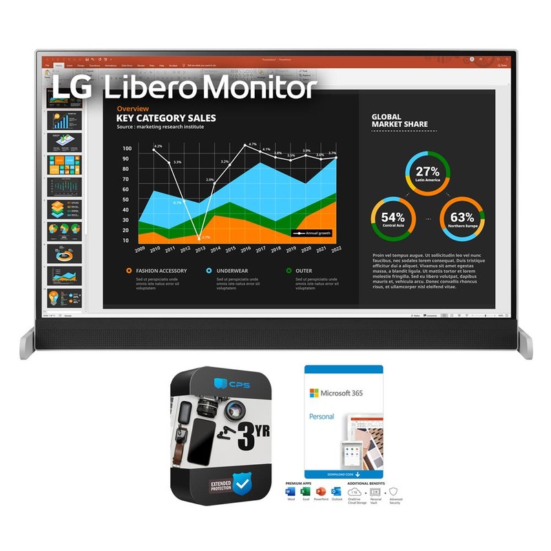 LG 27" QHD IPS HDR 10 Libero Monitor with Webcam+365 Personal & 3 Year Warranty