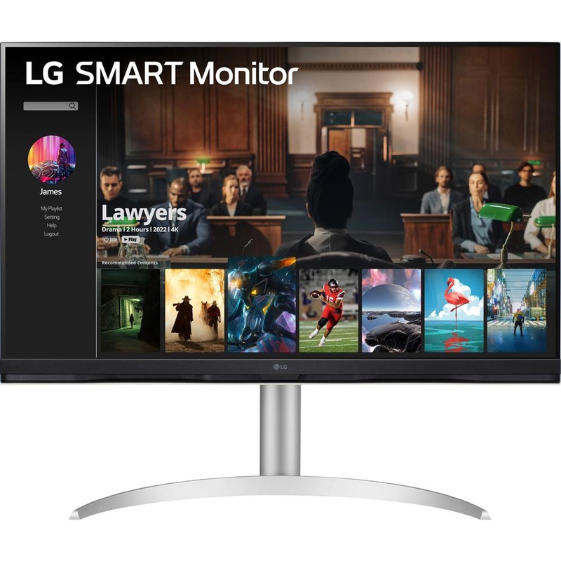LG 32SQ730S-W 31.5-inch UltraFine 4K UHD 5ms 65Hz Smart LED Monitor  - Open Box