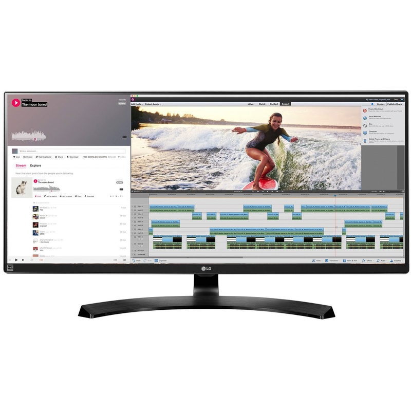 LG 34" UltraWide FreeSync IPS Monitor 3440 x 1440 21:9 34UM88C Refurbished