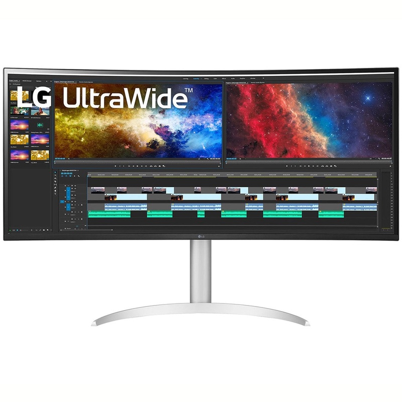 LG 38WP85C-W 38" Curved 21:9 UltraWide QHD 3840x1600 PC Monitor