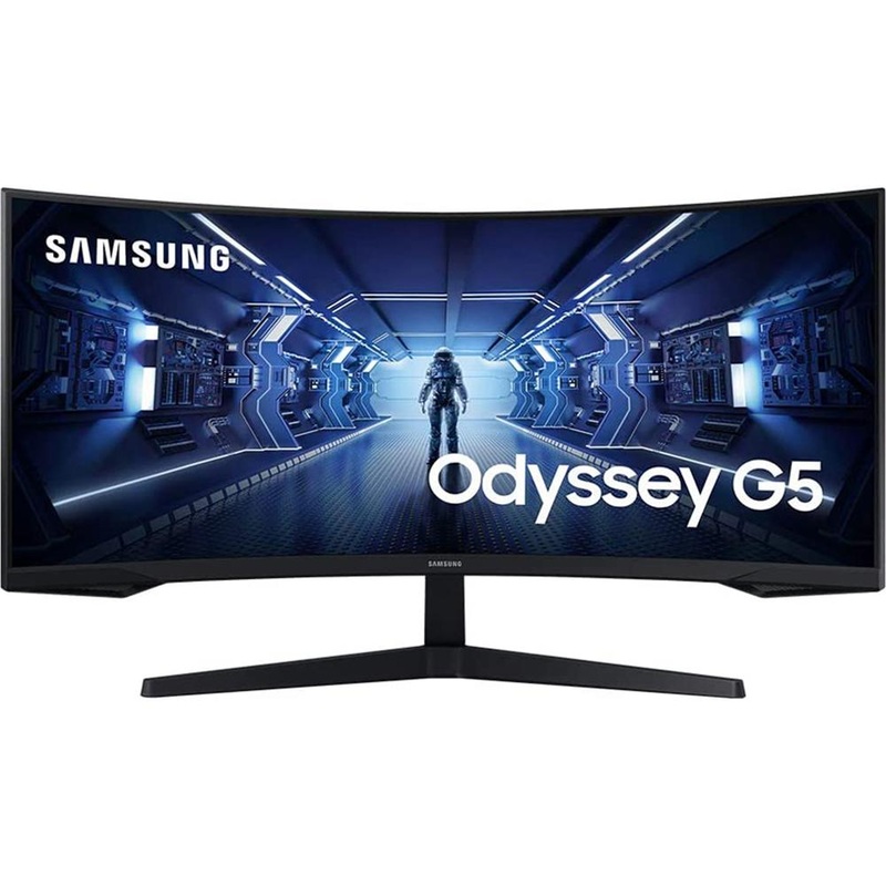 Samsung 34-inch Odyssey G5 Ultra-Wide Curved Monitor - LC34G55TWWNXZA - Open Box