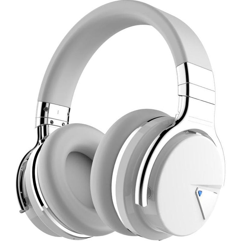 Cowin E7 Active Noise Cancelling Bluetooth Over-Ear Headphones, White - Open Box