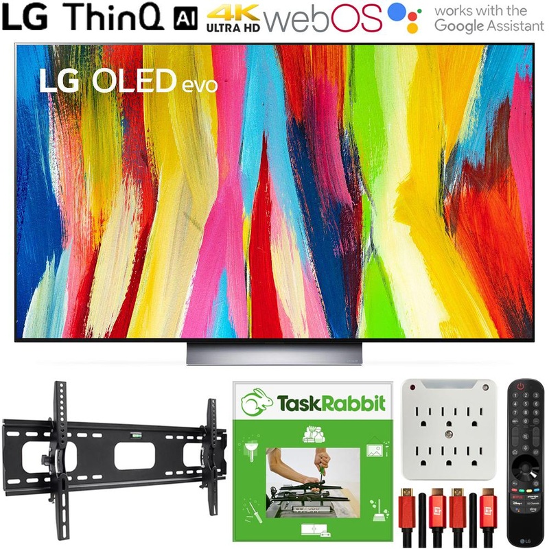 LG OLED55C2PUA 55" HDR 4K Smart OLED TV (2022) + TaskRabbit Installation Bundle
