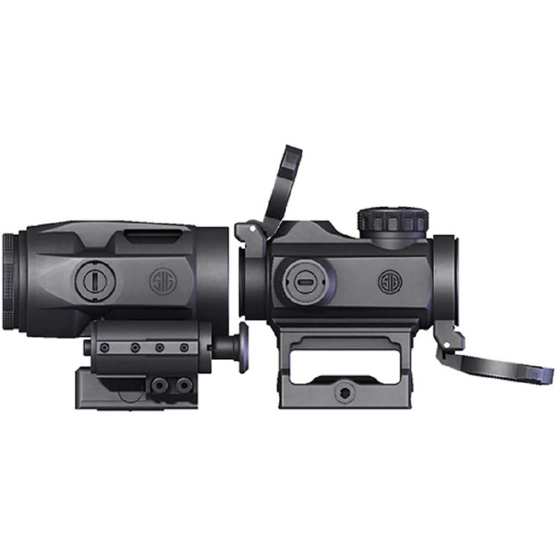 Sig Sauer ROMEO MSR and JULIET3-MICRO Red Dot Sight and Micro 3x Magnifier Combo - SORJ720