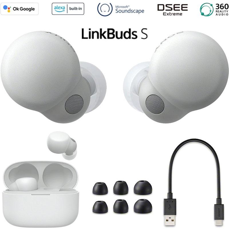 Sony LinkBuds S Truly Wireless Noise Canceling Earbuds - White
