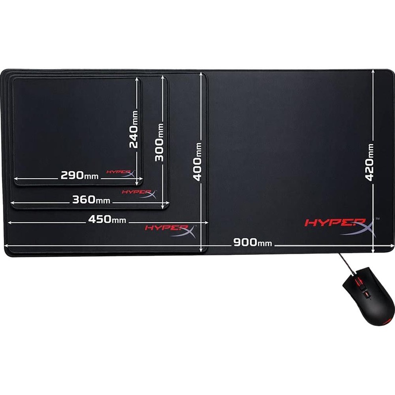 HyperX Fury S Pro X-Large Gaming Mouse Pad, Black - 4P5Q9AA