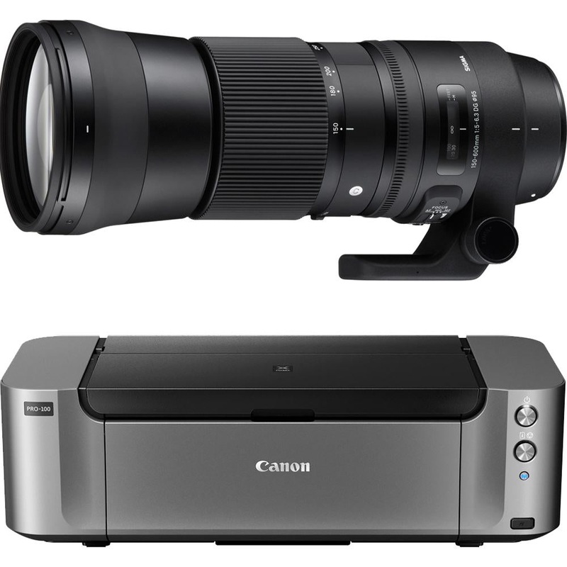 Sigma 150-600mm F5-6.3 DG OS HSM Contemporary Zoom Lens for Nikon+Canon PRO100 Printer