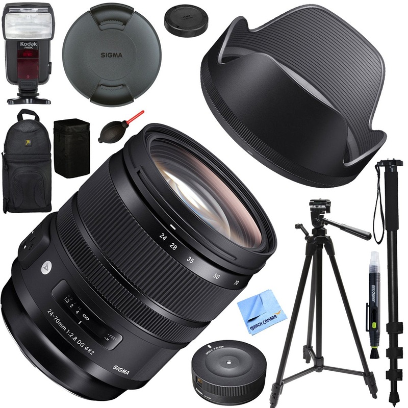 Sigma 24-70mm F2.8 DG OS HSM Art Lens for Nikon Mount (576-955) Deluxe Bundle