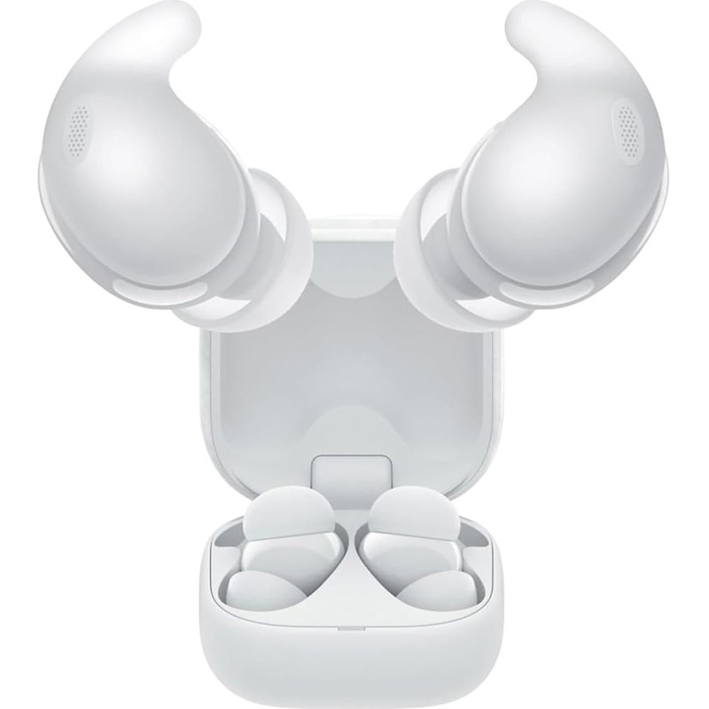 Sony LinkBuds Fit Truly Wireless Noise Canceling Earbud Headphones - White