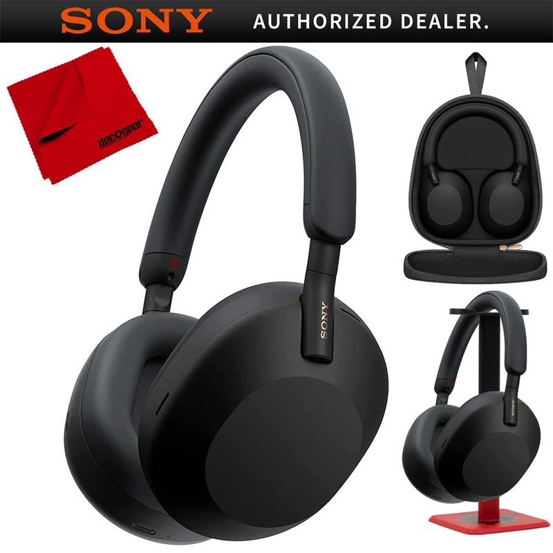 Sony Wireless Industry Leading Noise Canceling Headphones Black + Pro Stand Kit