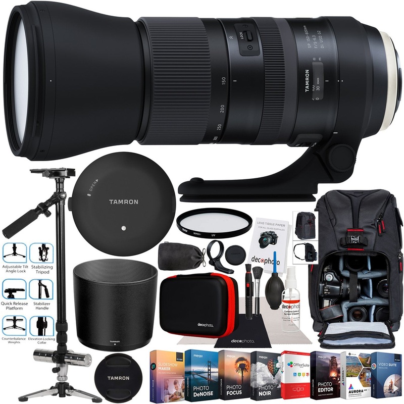 Tamron SP 150-600mm F5-6.3 Di VC USD G2 Lens Nikon Mount DSLR Camera Filmmakers Bundle