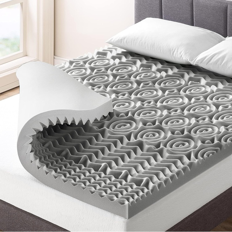 Best Price Mattress Inc. 3 Inch Bamboo Infused Memory Foam Mattress Topper CertiPUR-US Certified, Full