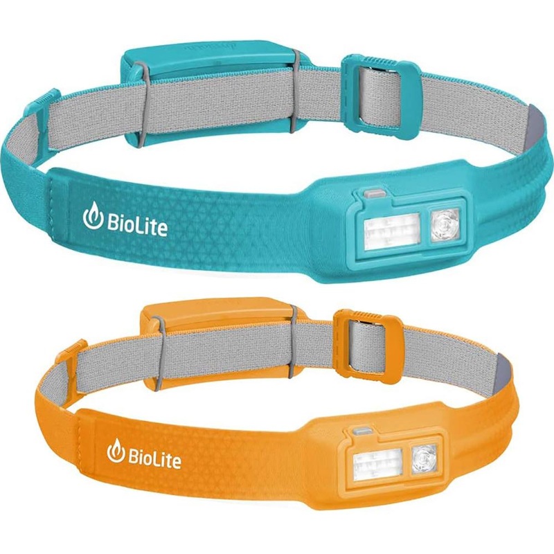 BioLite HeadLamp 330 Lumen No-Bounce Rechargeable Head Light Teal + Head Light