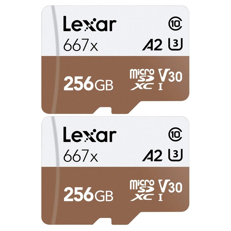 Lexar High-Performance 667x microSDHC/microSDXC 256gb Memory Card 2 Pack