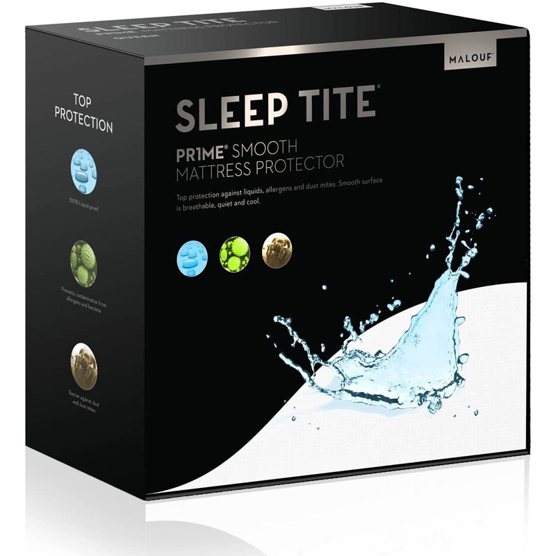Malouf Pr1me Smooth Hypoallergenic Mattress Protector, Full (SL0PFFMP)