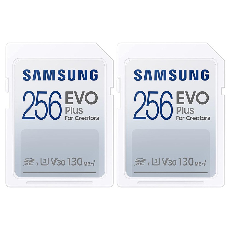 Samsung EVO Plus Full-Size SDXC Memory Card 256GB 2 Pack