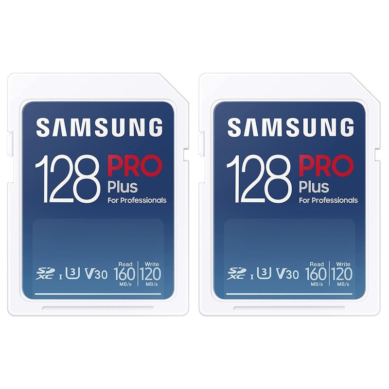 Samsung PRO Plus Full Size SDXC Memory Card 128GB 2 Pack