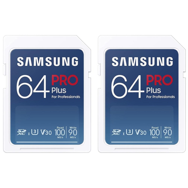 Samsung PRO Plus Full Size SDXC Memory Card 64GB 2 Pack