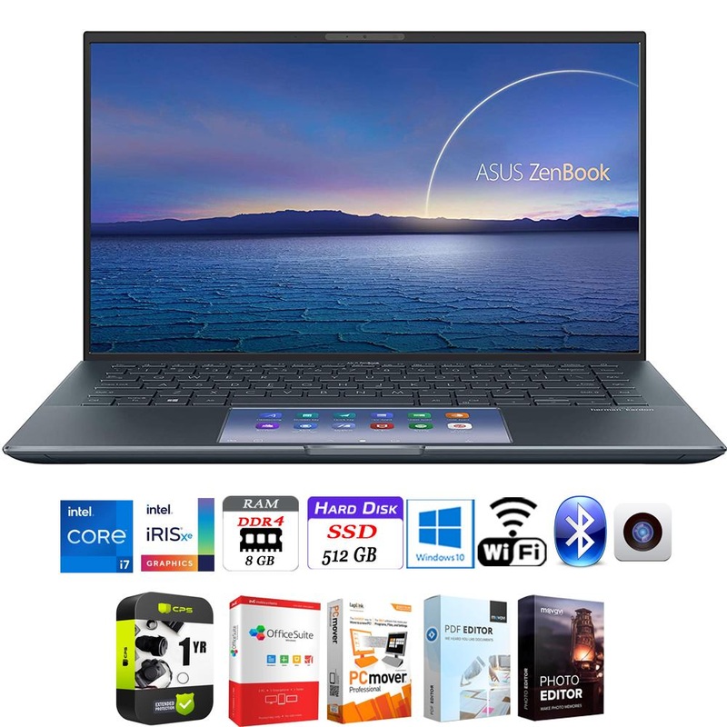 Asus ZenBook 14" Ultra-Slim Intel i7-1165G7 8/512GB Laptop SSD + Warranty Pack
