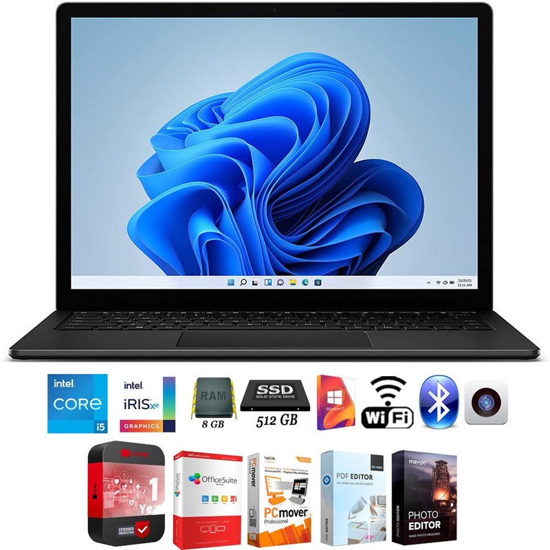 Microsoft Surface 5BT-00077 Laptop 4 13.5" Intel i5, 8/512GB Touch, Black + Protection Pack
