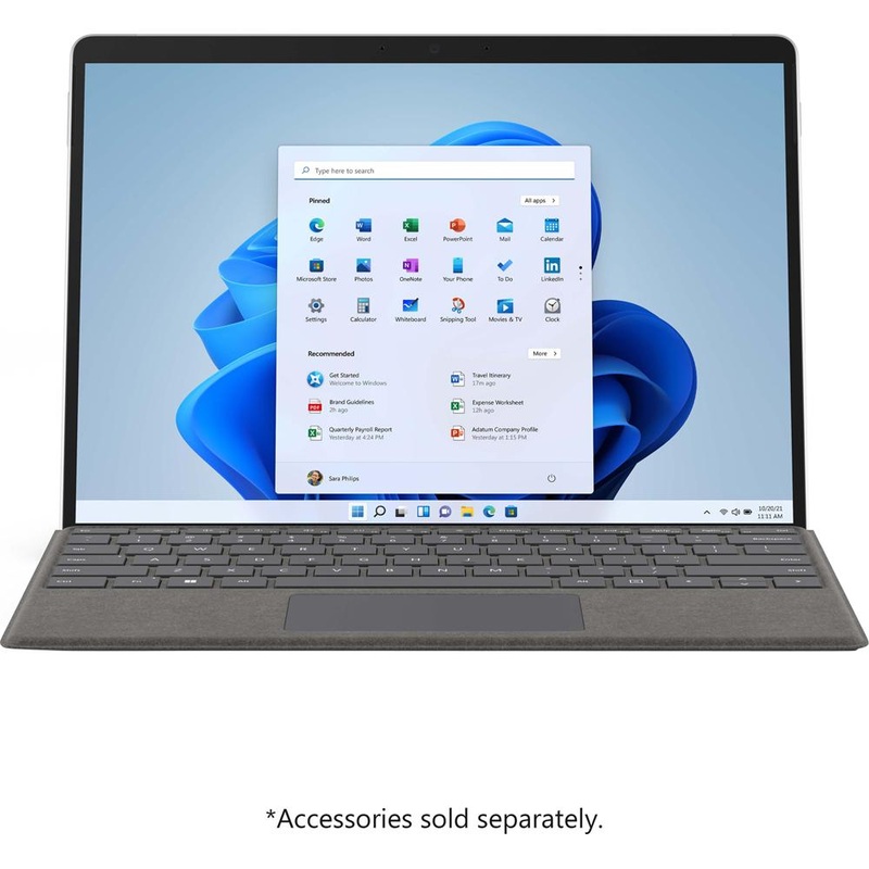 Microsoft Surface Pro 8 13" Touch Screen Intel i5 8GB Memory 256GB SSD - Platinum