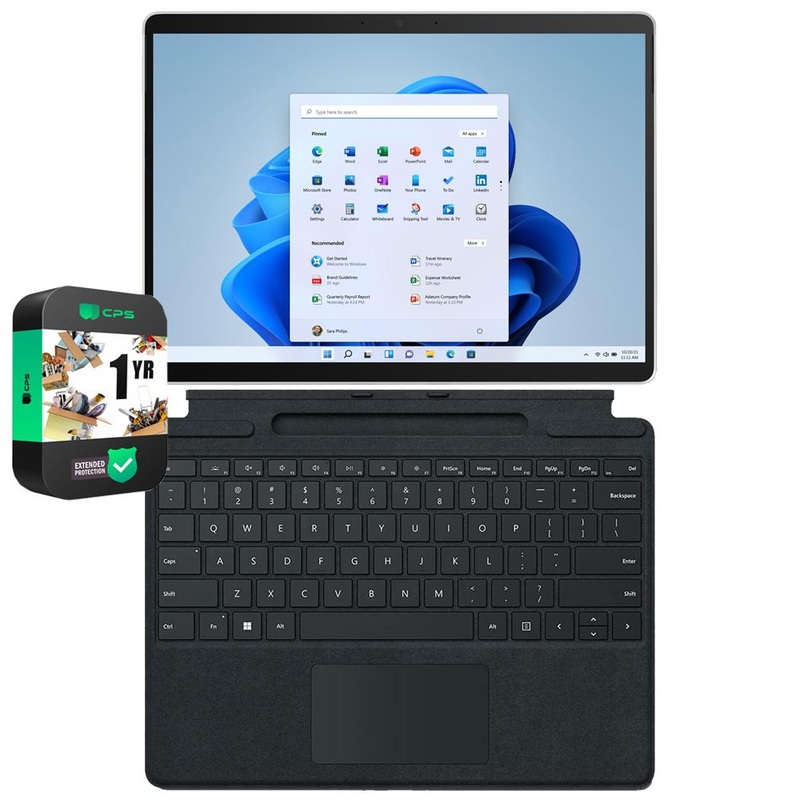Microsoft Surface Pro 8 13" Touchscreen Intel i5 8GB/128GB w/Keyboard +Extended Protection