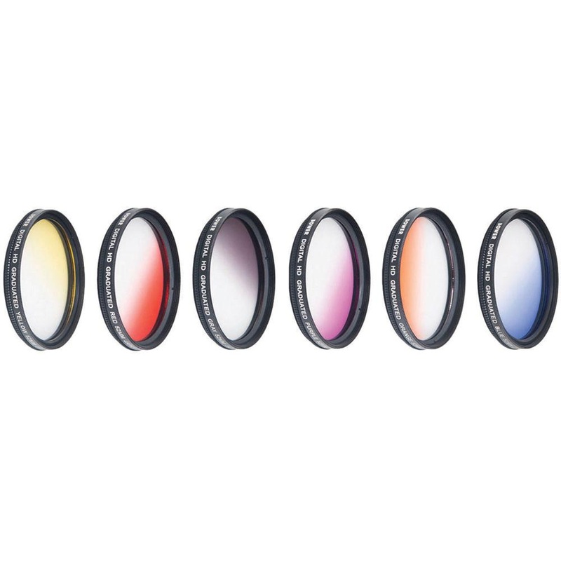 Vivitar 67mm Graduated Color Multicoated 6pcs Filter Set