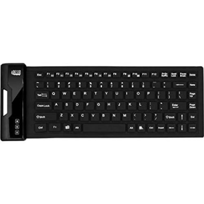 Adesso AKB-212UB Antimicrobial Waterproof Flex Keyboard (Mini Size)
