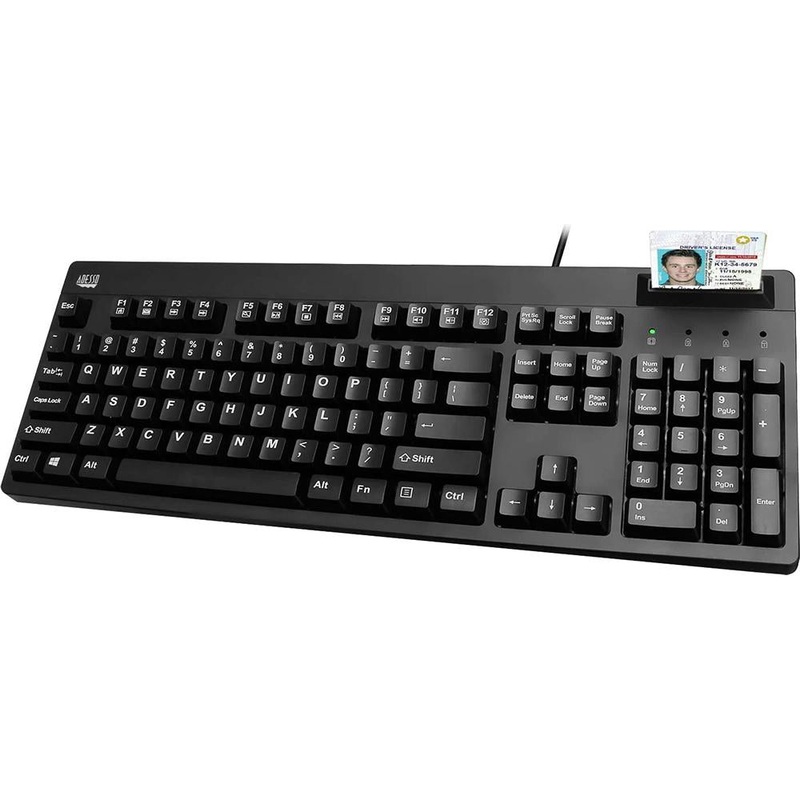 Adesso EasyTouch 630SB-TAA Smart Card Reader Keyboard (TAA Compliant)