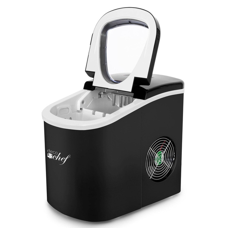 Deco Chef Black Compact Electric Ice Maker | (IMBLK) | Top Load | 26 Lbs Per Day