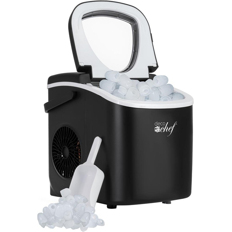 Deco Chef Compact Countertop Ice Maker 26LBs Black Refurbished