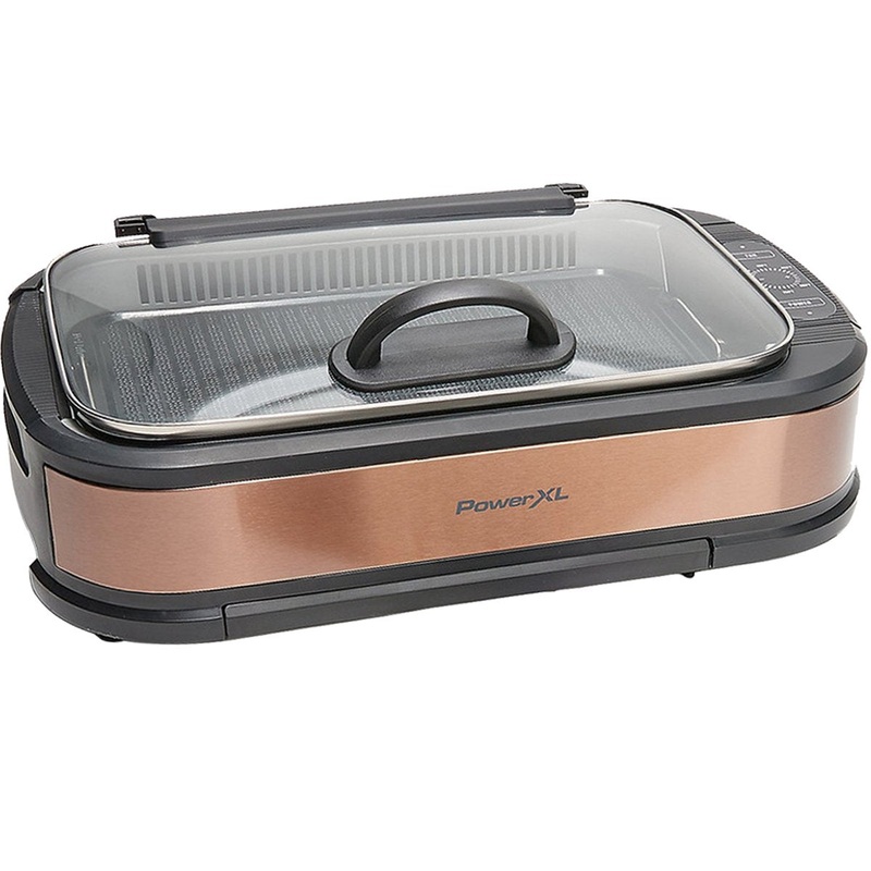 PowerXL Smokeless Indoor 1500 Watt Grill, Bronze (5-00682-06) - Open Box