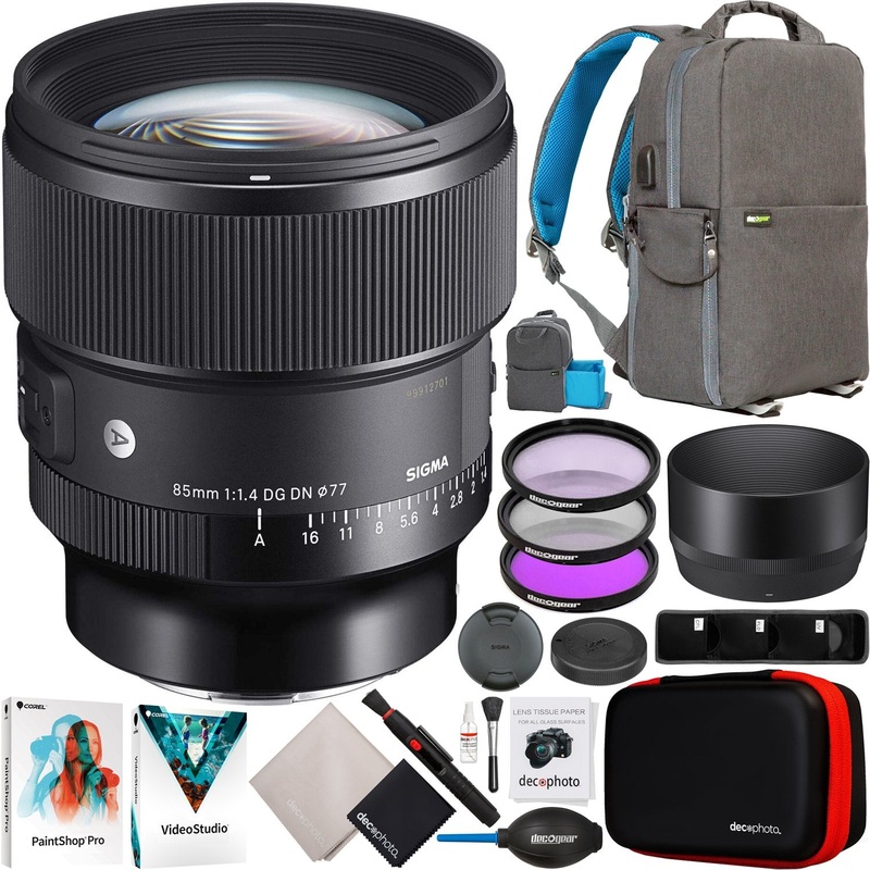 Sigma 85mm F1.4 DG DN Art Lens for L-Mount Full Frame Mirrorless + Accessories Bundle