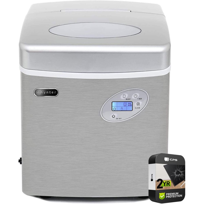 Whynter Portable Ice Maker 49lb Capacity with Water Connection + 2 Year Warranty