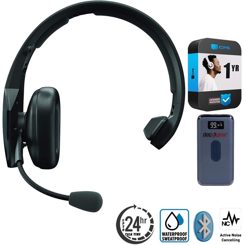 BlueParrott B550-XT Bluetooth Mono Noise-Canceling Headset + Power Bank + Protection Pack