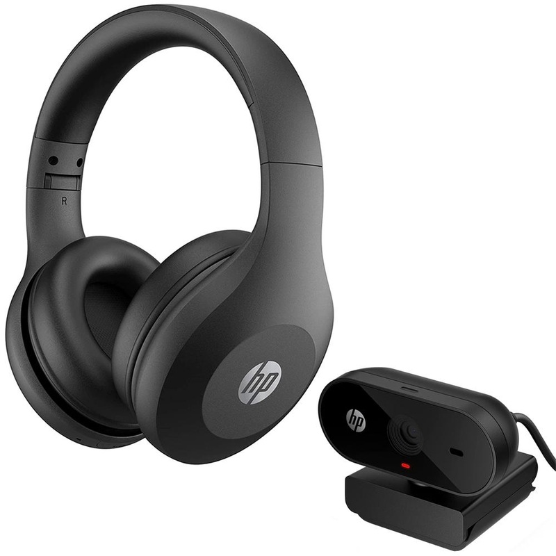 Hewlett Packard 2J875AA#ABL Bluetooth Headset 500, Black w/ FHD 1080P Webcam