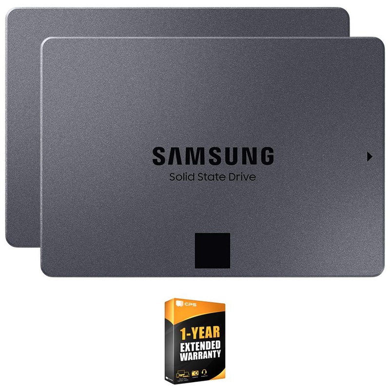 Samsung 870 QVO 4TB SATA III 2.5-inch SSD (2-Pack) w/ 1 Year Warranty Bundle