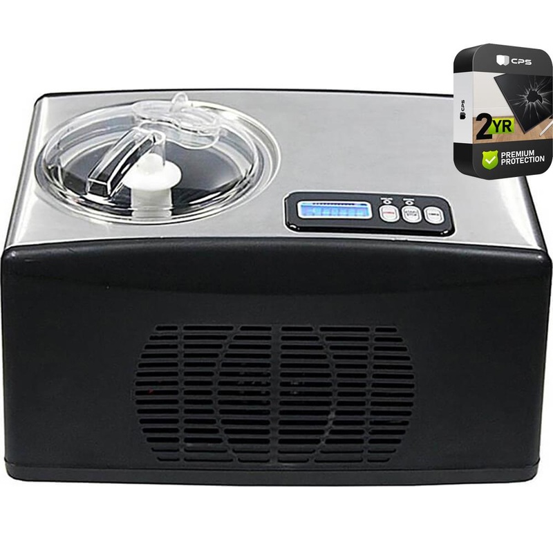 Whynter 1.6 Quart Automatic Compressor Ice Cream Maker Steel + 2 Year Warranty