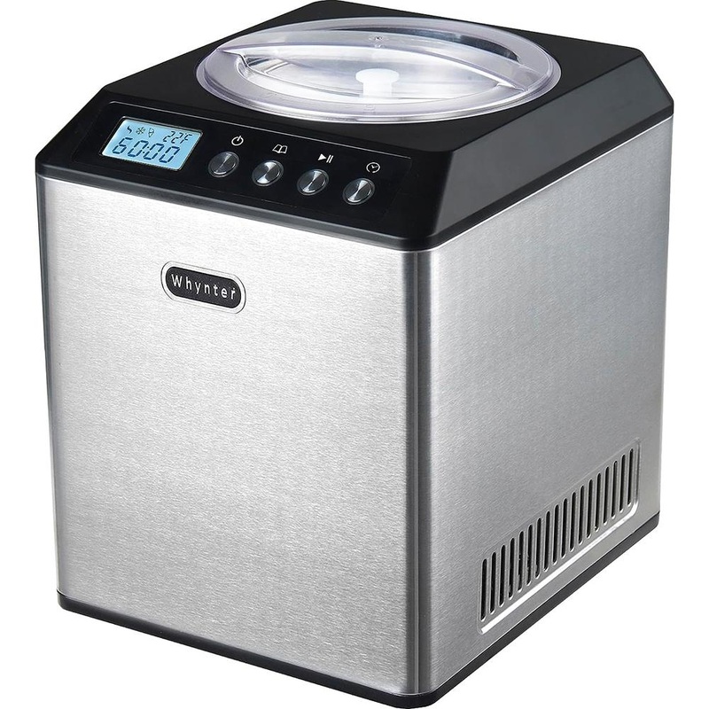 Whynter 2.1 Qt Upright Automatic Compressor Ice Cream Maker, Black (ICM-201SB)