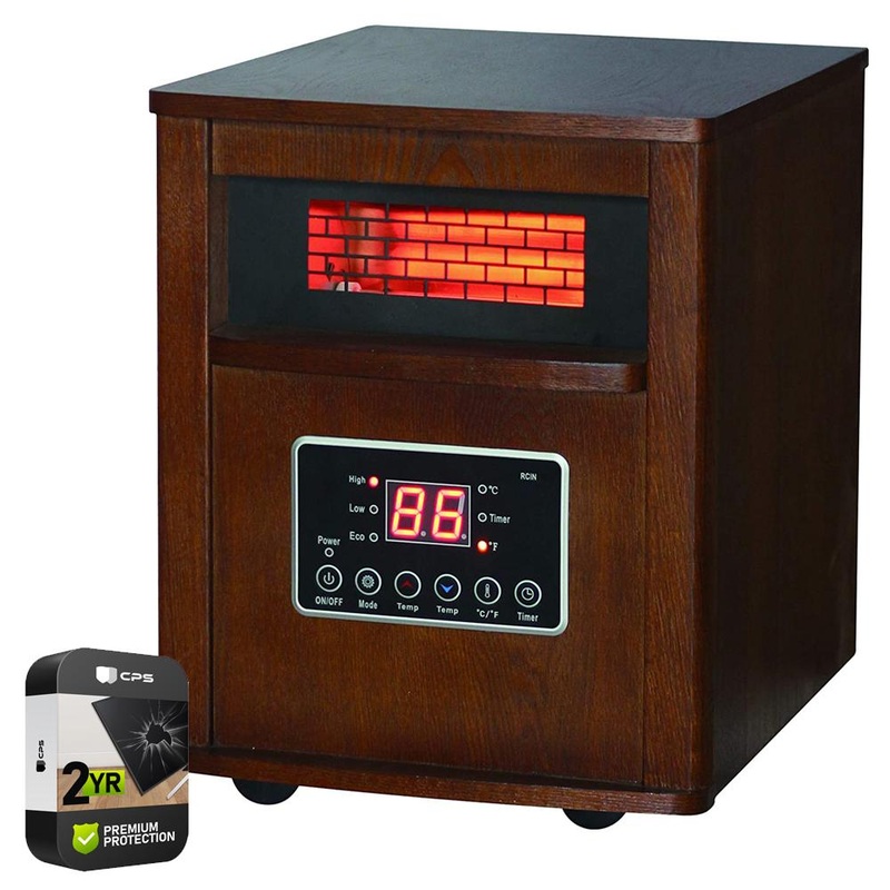 World Marketing Comfort Glow Infrared Quartz Furnace in Oak with 2 Year Warranty